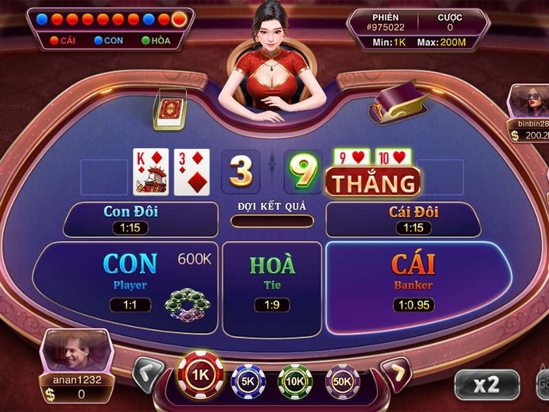 Dòng game Baccarat vô cùng đắt khách dù ở bất kỳ nền tảng nào game bài đổi thưởng Baccarat GemWin